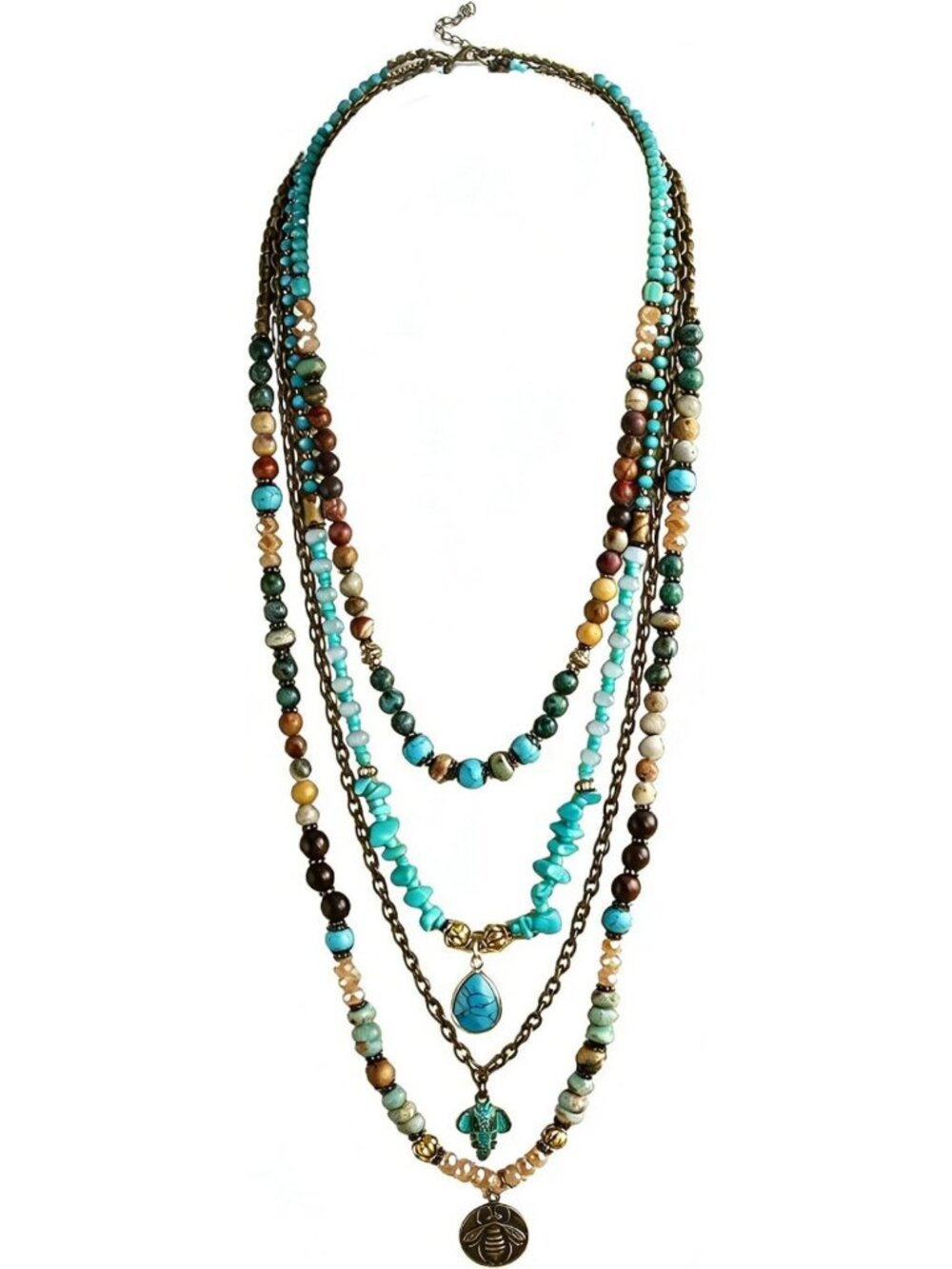 Trendy Boho Long Layered Necklaces for Women - Stylish Chain Jewelry Accessory